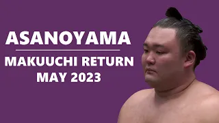 Asanoyama May 2023, 12-3, All Bouts