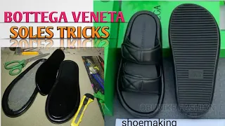 How to make trendy Bottega veneta sole #shoemaking #beginners
