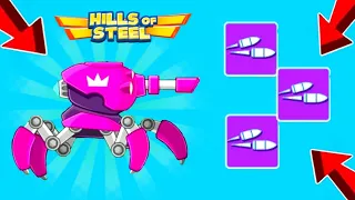 Hills Of Steel-Tank ARACHNO and Multishot Bullet vs All 9 Bosses Battle!