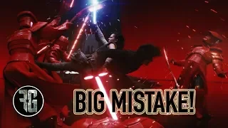 BIGGEST MISTAKE In Star Wars The Last Jedi Throne Room Battle Scene