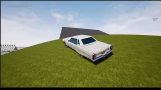 Testing wobbly car physics in Unreal Engine 5