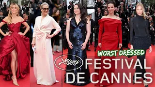 10 WORST DRESSED AT THE CANNES FILM FESTIVAL 2024! (OPENING CEREMONY)