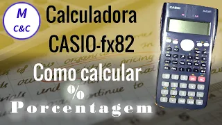 Como calcular porcentagem na calculadora CASIO fx82 #casio #porcentagem