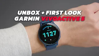 UNBOX + FIRST LOOK | GARMIN VIVOACTIVE 5 FITNESS GPS SMARTWATCH