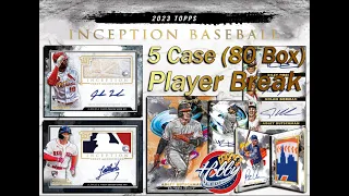 2023 Topps INCEPTION 5 Case (80 Box) PLAYER Break  eBay 01/11/24