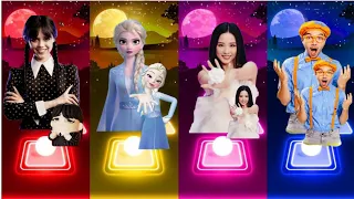 Baby Calm Down- Selena Gomez & Rema(Mavin) - Wednesday Addams 🆚️ Elsa Frozen 🆚️ Blackpink 🆚️ Blippi