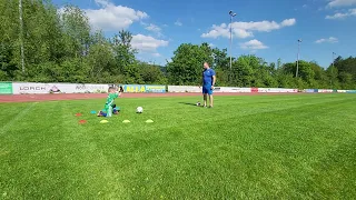 His first goalkeeper Training and he's only 4 years old!🥰💪⚽️🥅