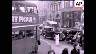 LONDON TRAFFIC SCENES - EARLY 1950'S - MUTE