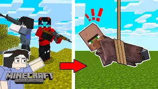 VILLAGERS are in DANGER in Minecraft PE