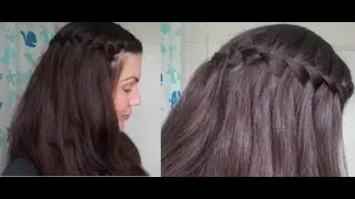 HOTD # 12 How to WATERFALL braid (cascade braid plait) tutorial - Vintagious