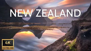 FLYING OVER NEW ZEALAND 4K UHD - Relaxing Music Along With Beautiful Nature Videos 4K Video Ultra HD