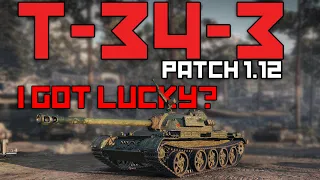 Patch 1.12: T-34-3 First Impressions after the buff! | World of Tanks