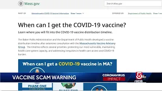 COVID-19 vaccine scam websites popping up