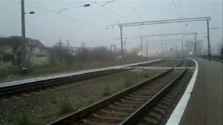 Прибытие электрички ЭР9Т с Одессы на Затоку