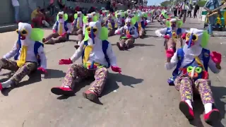 Marimondas del Barrio Abajo en la Batalla de Flores, Carnaval de Barranquilla