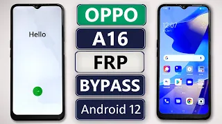 OPPO A16 FRP Bypass Android 12 | OPPO A16 (CPH2269) Google Account Bypass | OPPO A16 CPH2269 FRP |