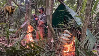 MUITA ATIVIDADE ANIMAL PRÓXIMA AO ACAMPAMENTO…FIZ TRILHA MUITA DESCOBERTA E MUITA FARTURA!