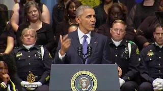 US: Obama calls for unity at Dallas memorial