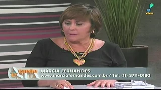 Márcia Fernandes no programa A Tarde é Sua falando sobre a atriz Leila Lopes