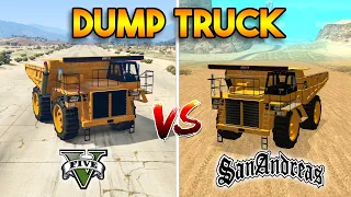 GTA 5 DUMP TRUCK VS SAN ANDREAS DUMP TRUCK (WHICH IS BEST?)