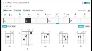 LP - Lost On You with Lyrics - Capo 1st fret