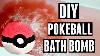 DIY POKEBALL BATH BOMB - Maddie Ryles