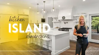 Kitchen Island Dimensions || Full Size Guidelines you need to know!!