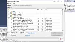 Xamarin-Android SDK Manager