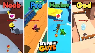 NOOB vs PRO vs HACKER vs GOD #5 | Stumble Guys Hindi Gameplay