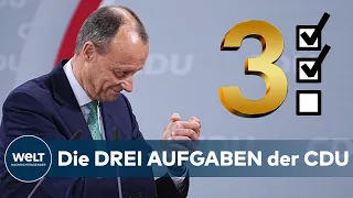 95 Prozent  - MERZ neuer CDU-Chef: Diese drei Probleme will er jetzt lösen