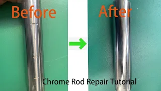 Repair process of deep pits on chrome rods - welding first and then brush plating