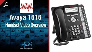 Avaya 1616 Handset Video Overview [Infiniti Telecommunications]
