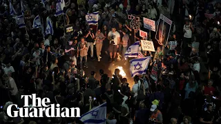 Mass protest in Israel calls for ceasefire deal and return of hostages