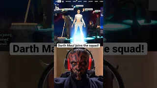 Darth Maul makes a surprise appearance #starwars #fortnite #darthmaul #anakinskywalker #obiwan #ai