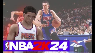 NBA 2K24 MyNBA Eras: 1993 Nets vs Rockets (Jordan Era) Remastered by @Retro-Rob