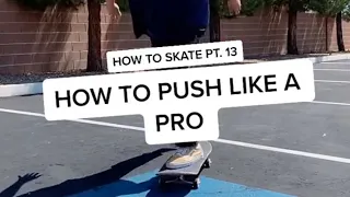 How to Push Like A Pro On A Skateboard! #shorts