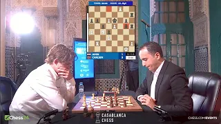 BIG BLUNDER ‼️ Magnus Carlsen vs Amin Bassem || Casablanca Chess 2024