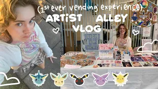 FIRST ARTIST ALLEY EXPERIENCE | local gaming convention artist alley vlog