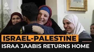 Israa Jaabis returns home after release from Israeli prison | Al Jazeera Newsfeed