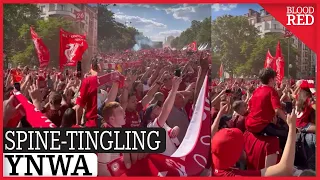 Liverpool Fans and Jamie Webster Sing You'll Never Walk Alone in Paris Fan Zone before UCL Final