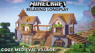 Minecraft Relaxing Longplay - Cozy Medieval Village (No Commentary) [1.19]