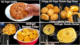 4 Easy Airfryer Snacks Recipes | Air Fryer Recipes | Evening Snacks Recipes