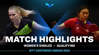 Leonie Hartbrich vs Ng Wing Lam | WS Qual | WTT Contender Amman 2023