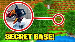 Whats Inside The CHAINSAW MAN Secret BASE In Minecraft?(Ps5/XboxSeriesS/PS4/XboxOne/PE/MCPE)