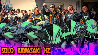 kawasaki H2 en el autódromo junto a Berth oh y skyycris motovlog 😨