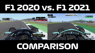 F1 2020 vs F1 2021 Comparison Lap on Silverstone in Mercedes W11 & W12 | Formula 1 2021 Gameplay