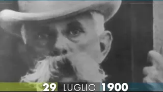 29 luglio 1900 L'Anarchico Gaetano Bresci, uccide re umberto I di savoia