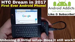 HTC Dream Unboxing & Setup in 2017 - The First Ever Android Phone! T-Mobile G1