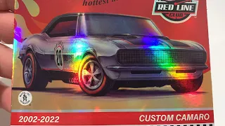 Hot Wheels Custom Camaro | Holo Foil Chase Card Variant Opened! (HPJ20) (2022 RLC 20th Anniversary)