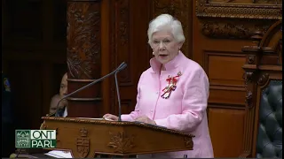 Ontario Lieutenant Governor Elizabeth Dowdeswell delivers speech from the throne – August 9, 2022